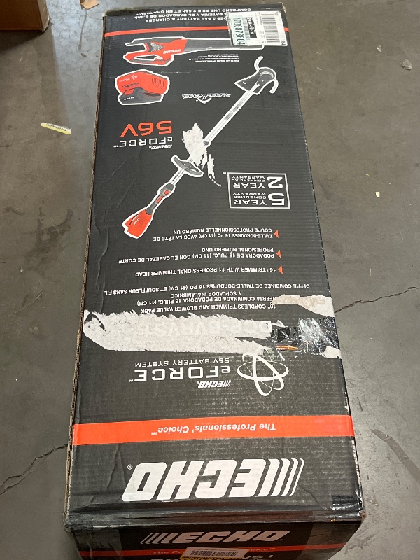 Photo 1 of 56V Cordless Battery 16 in. String Trimmer and 151 MPH 526 CFM Blower Combo Kit w/ 2.5Ah Battery and Charger (2-Tool)