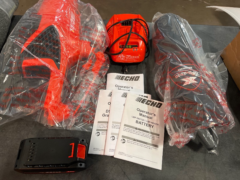Photo 1 of 56V Cordless Battery 16 in. String Trimmer and 151 MPH 526 CFM Blower Combo Kit w/ 2.5Ah Battery and Charger (2-Tool)
