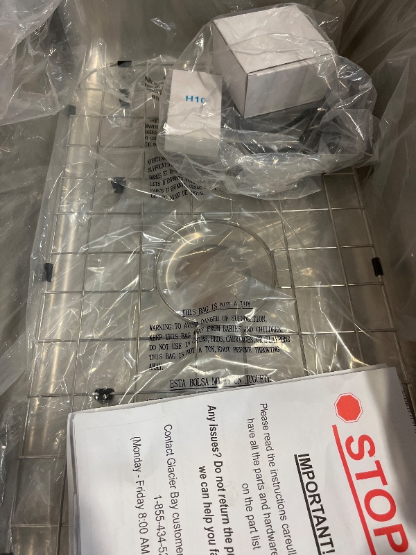 Photo 1 of Bratten 33 in. Drop-In Single Bowl 18 Gauge Stainless Steel Kitchen Sink with Accessories
1048864436