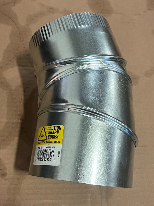 Photo 1 of 6 in. 90 Deg. Round Adjustable Elbow
