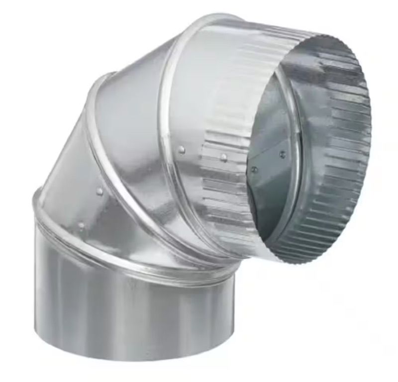 Photo 1 of 6 in. 90 Deg. Round Adjustable Elbow
