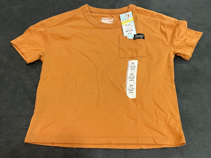 View 2 of (XS) Boys' Short Sleeve Oversized Fit T-Shirt - Cat & Jack™ Ginger XS
