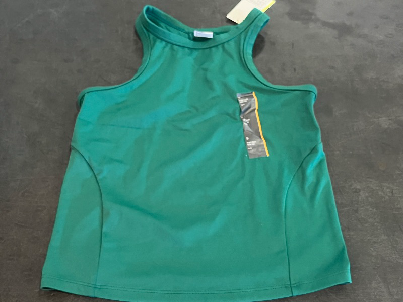 Photo 1 of (S) Women's Highneck Racerback Tank Top - All in Motion™ Dark S: Recycled Polyester, Spandex, UPF 50+, Midweight, Knit