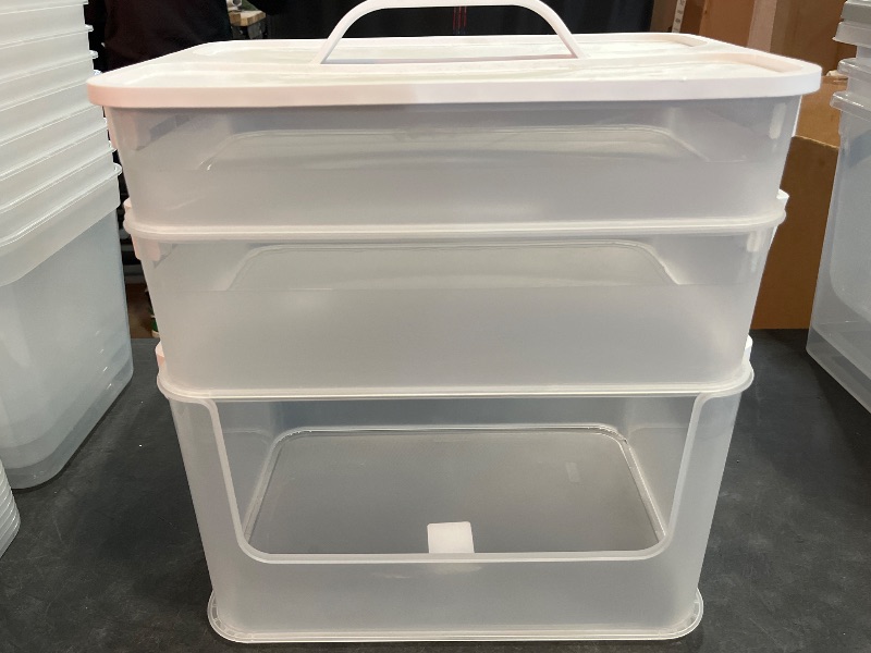 Photo 1 of Click in Place Rolling Storage Cart Kit Plastic Storage Home and Office Organization - Brightroom™?