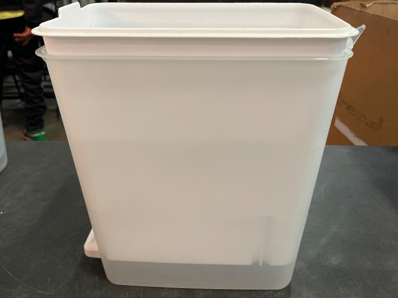 Photo 1 of 2.7Gal Step Trash Can Clear - Brightroom : Small Pedal - Operated Lid, Bathroom Garbage , Indoor Rectangle , Textured Plastic 