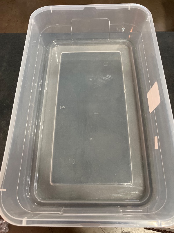 Photo 1 of *Missing LId*
41qt Clear Under Bed Storage Box White - Brightroom™

