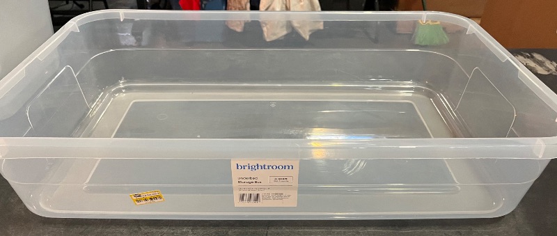 Photo 1 of *Missing LId*
41qt Clear Under Bed Storage Box White - Brightroom™

