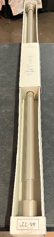 Photo 1 of 72" Dual Mount Cast Style Finial Shower Curtain Rod - Threshold™