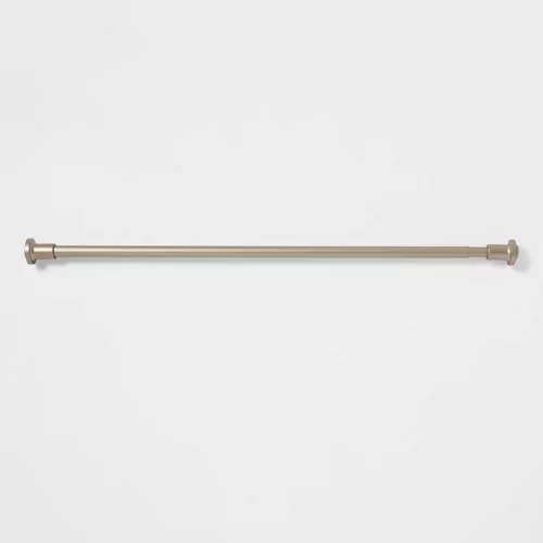 Photo 1 of 72" Dual Mount Cast Style Finial Shower Curtain Rod - Threshold™