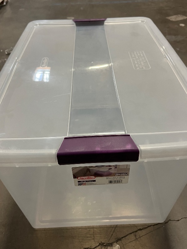 Photo 1 of 66Qt ClearView Latch Box
