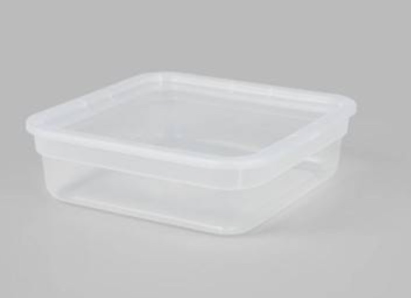 Photo 1 of BrightRoom Small Modular Clear Storage Bins with Lids  , 2Pk 