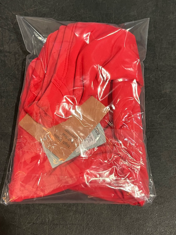 Photo 1 of (XS) Women's Shirred High Waist Full Coverage Bikini Bottom - Shade & Shore™ Red XS: Pull-on Knit Swimwear