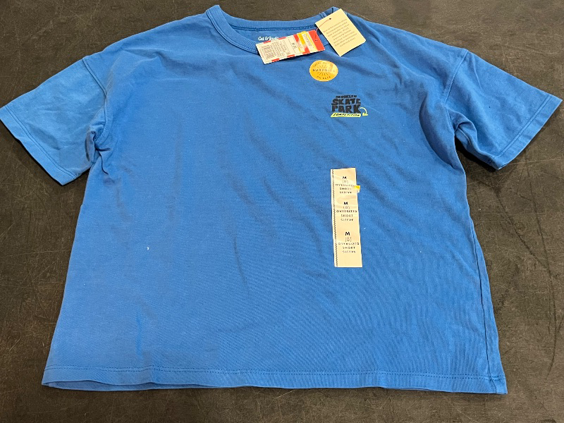 View 2 of (M) Boys' Short Sleeve Relaxed Fit T-Shirt - Cat & Jack™ Heather Blue M