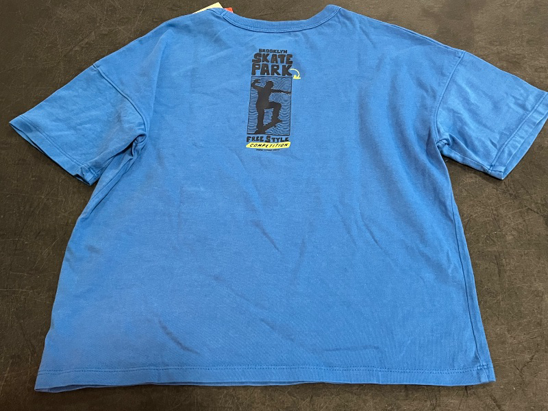 View 3 of (M) Boys' Short Sleeve Relaxed Fit T-Shirt - Cat & Jack™ Heather Blue M