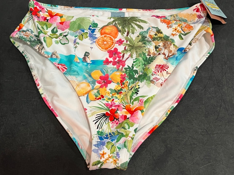 View 2 of (XL) Women's High Waist High Leg Cheeky Bikini Bottom - Shade & Shore™ Multi XL