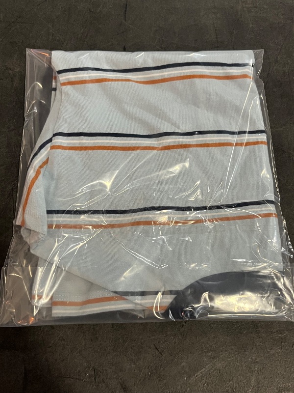 Photo 1 of (S) Boys' Short Sleeve Striped Oversized T-Shirt - Cat & Jack™ Light Blue S
