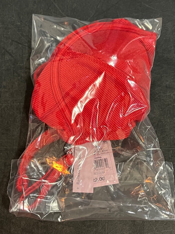 Photo 1 of (XXS) Women's Shiny Ribbed Underwire Bikini Top - Wild Fable™ Red XXS: Nylon Spandex, Adjustable Straps, Removable Cups