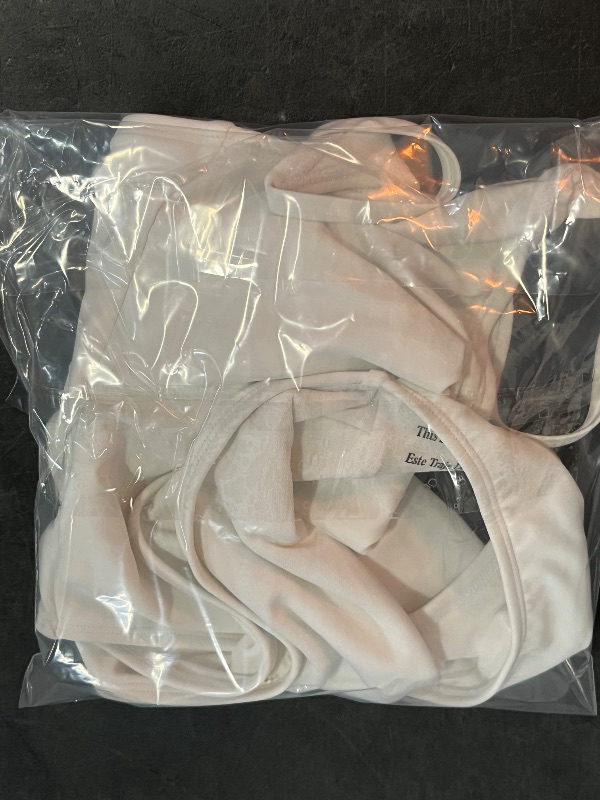 Photo 1 of (S) Women's Tie Back Extra High Leg Extra Cheeky One Piece Swimsuit - Wild Fable™ White S: Recycled Polyester, Spandex, Adjustable Strap
