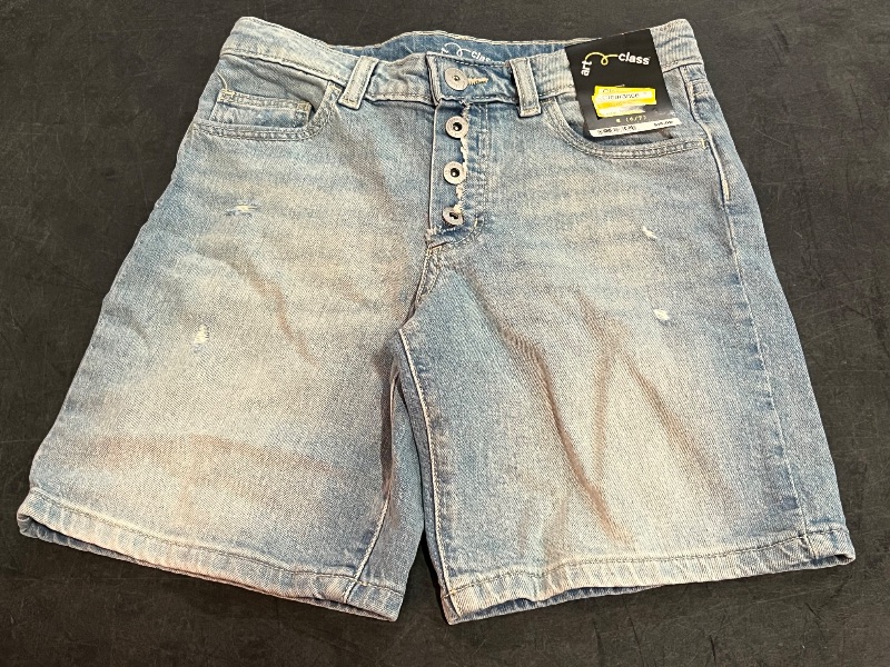 Photo 1 of (S) Girls' Mid-Rise Slouchy Loose Shorts - Art Class™ Light Wash S
