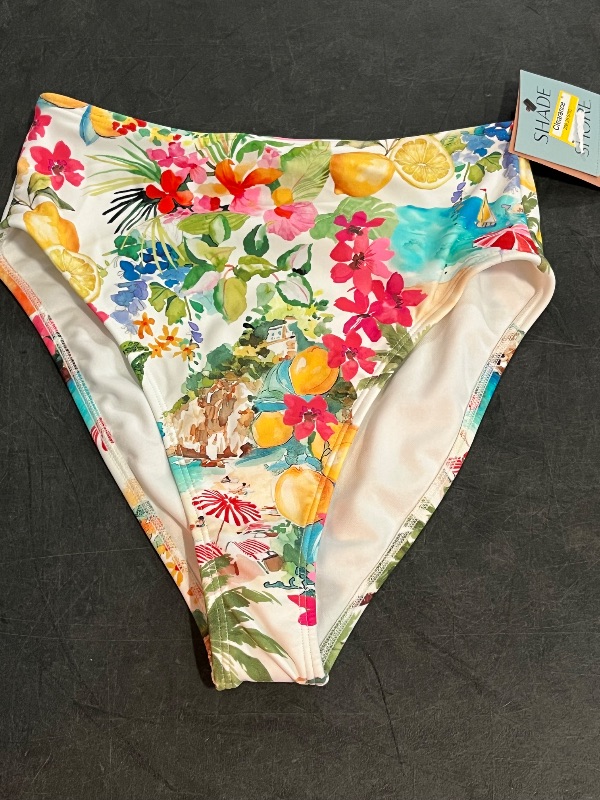 Photo 1 of (XS) Women's High Waist High Leg Cheeky Bikini Bottom - Shade & Shore™ Multi XS
