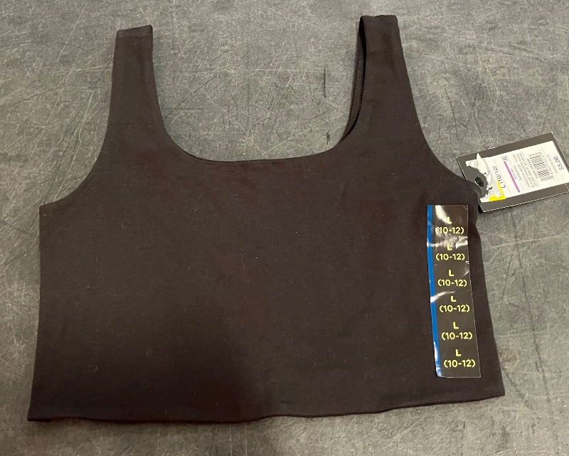 Photo 1 of (L) Girls' Square Neck Tank Top - Art Class™ Black L: Slim Fit, Sleeveless, Midweight Jersey
