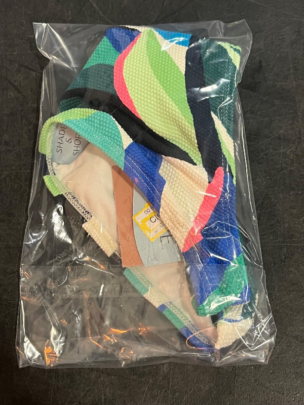 Photo 1 of (M) Women's Tropical Pique Mid-Rise Medium Coverage Bikini Bottom - Shade & Shore™ Multi M
