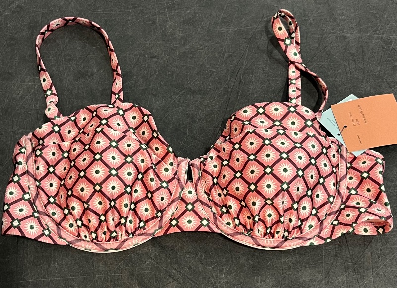 Photo 1 of 38D Women's Geo Print Balconette Underwire Bikini Top - Shade & Shore™ Multi 38D
