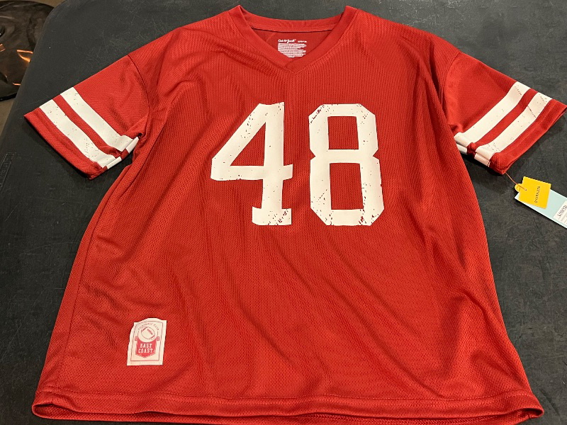 View 2 of (L) Boys' Short Sleeve 48 Printed Jersey - Cat & Jack™ Red L
