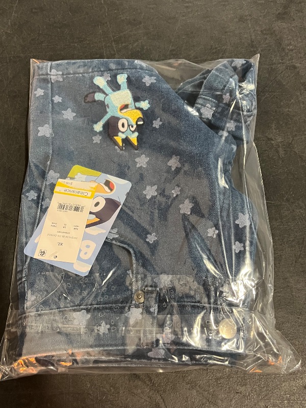 Photo 1 of (XL) Girls' Bluey Denim Shorts - Blue XL
