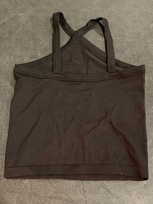 Photo 1 of (L) Girls' Halter Top - Art Class™ Black L: Ribbed Sleeveless Pullover, Lightweight
