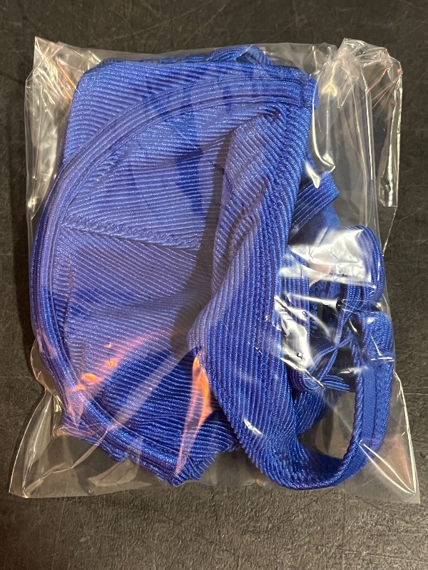 Photo 1 of (XXS) Women's Shiny Ribbed Underwire Bikini Top - Wild Fable™ Blue XXS: Nylon Spandex Blend, Adjustable Straps, Removable Cups
