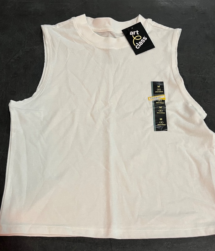Photo 1 of (M) Boys' Cutoff Tank Top - Art Class™ White M
