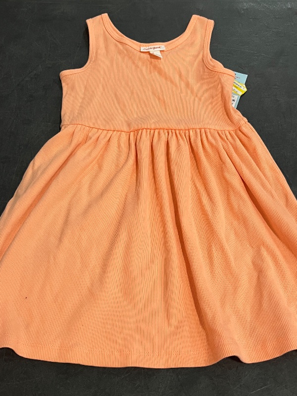 Photo 1 of 5T Toddler Girls' Ribbed Tank Dress - Cat & Jack™ Orange 5T

