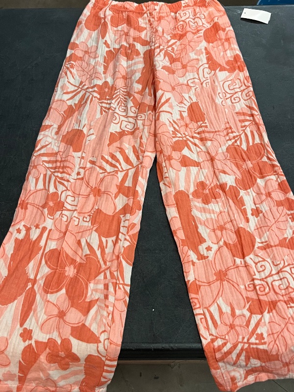 View 2 of (M) Girls' Moana Gauze Cabana Pants - Orange M
