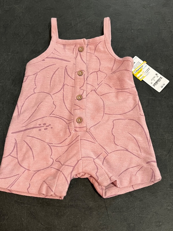 Photo 1 of (3M) Carter's Just One You® Baby Girls' Floral Textured Romper - Purple 3M
