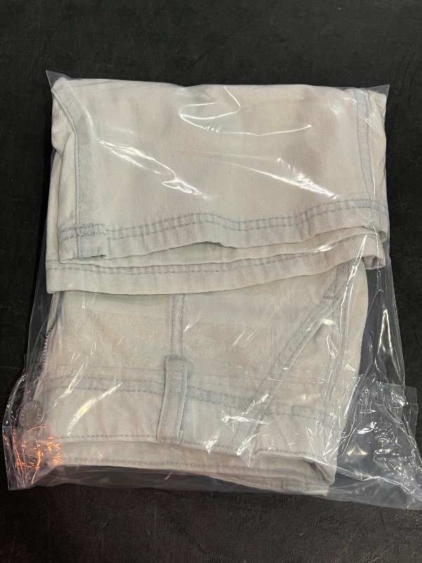 Photo 1 of (L) Girls' Mid-Rise Baggy Bermuda Jean Shorts - Art Class™ Light Wash L: Adjustable Waist, Stretch Denim
