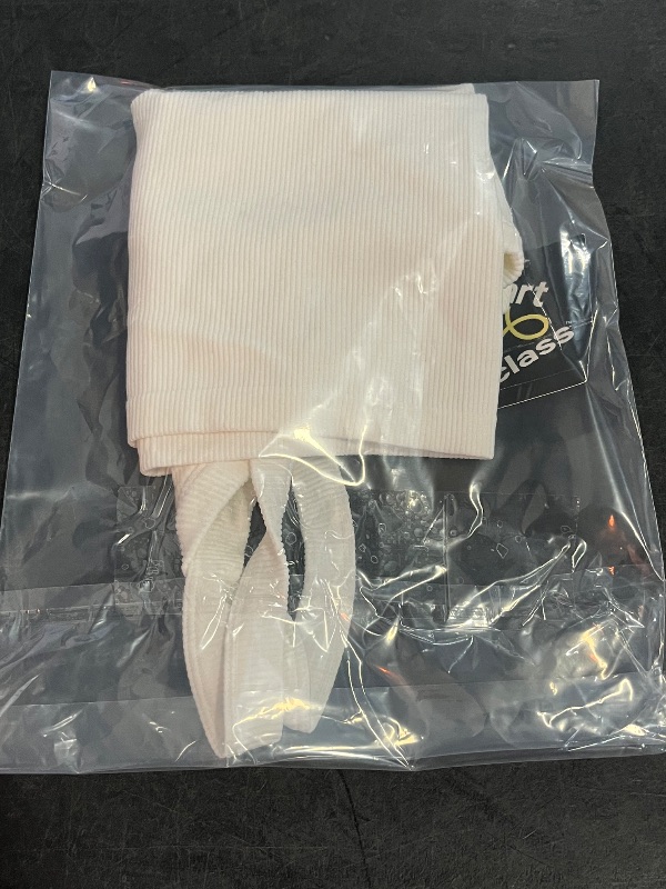 Photo 1 of (XL)  Girls' Halter Top - Art Class™ White XL: Lightweight Ribbed Sleeveless Pullover
