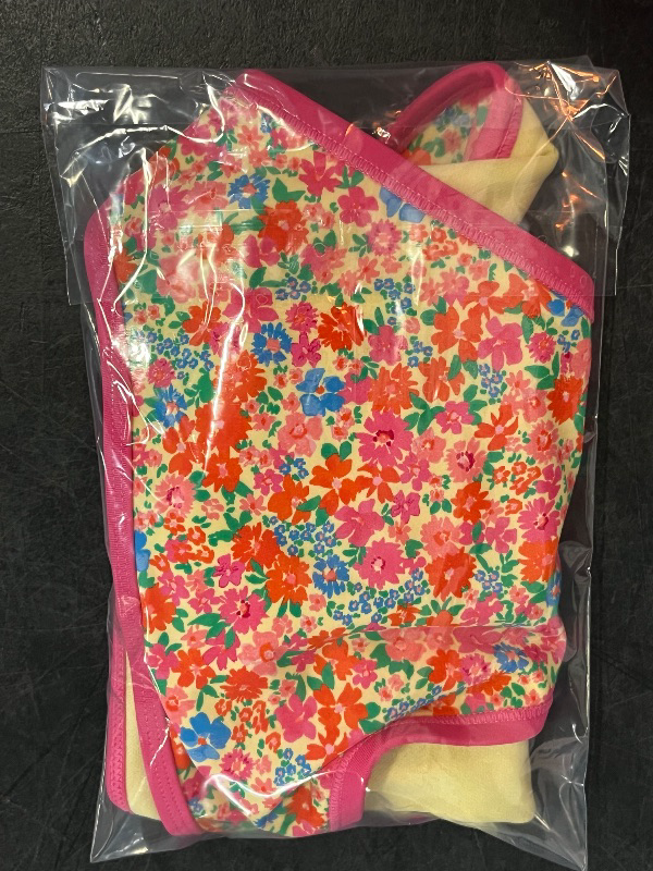 Photo 1 of (L) Women's Contrast Binding Low-Rise High Leg Cheeky Side-Tie Bikini Bottom- Wild Fable™ Pink Floral Print L: Recycled Polyester Lining
