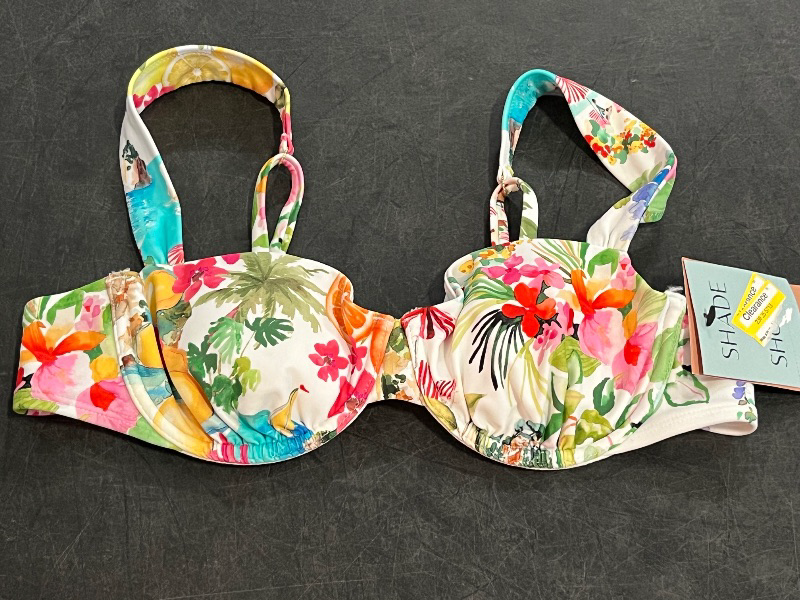View 2 of 34B Women's Bandeau Underwire Bikini Top - Shade & Shore™ Multi 34B
