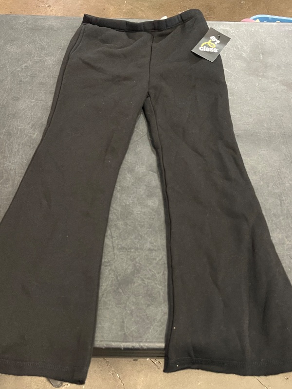 View 2 of (S) Girls' Fleece Flare Sweatpants - Art Class™ Black S: Elastic Waist, Midweight, 22.25" Inseam
