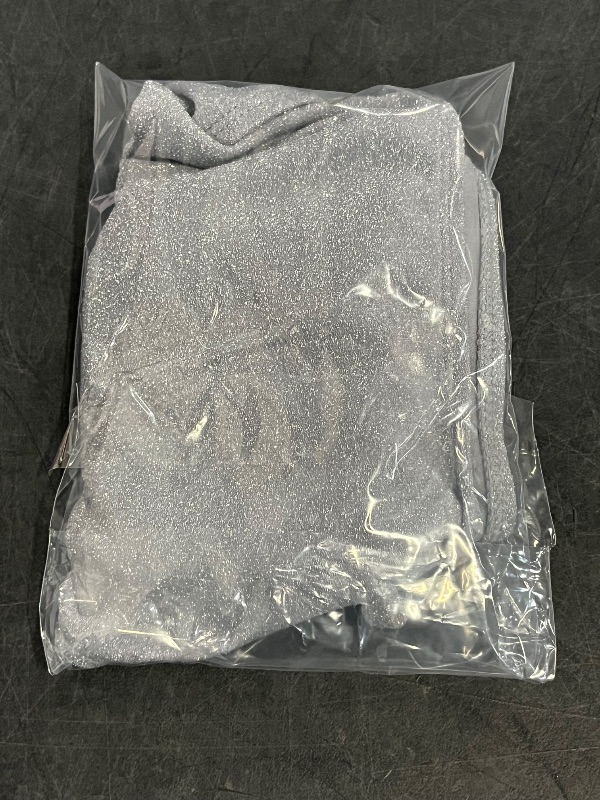 Photo 1 of (XL) Women's Sparkle Low-Rise High Leg Cheeky Side-Tie Bikini Bottom - Wild Fable™ Silver XL: Full Lining, Knit Fabric
