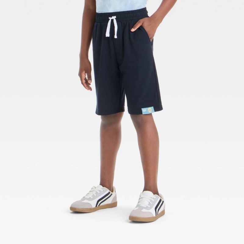 Photo 1 of (XS) Boys' Bluey Terry Shorts - Black XS
