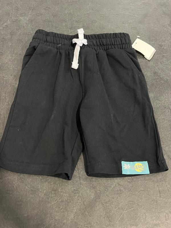 Photo 1 of (XS) Boys' Bluey Terry Shorts - Black XS
