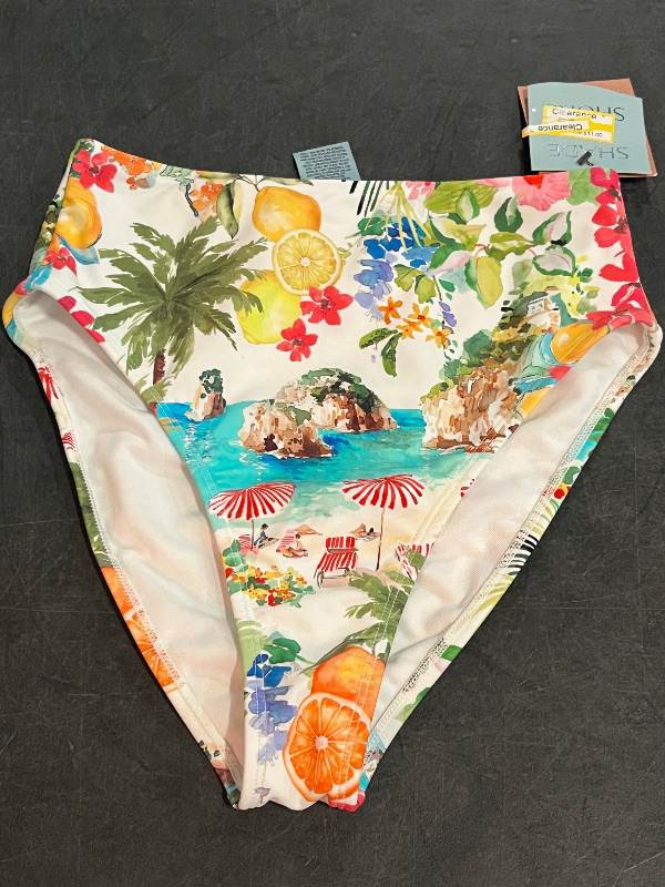 Photo 1 of (XS) Women's High Waist High Leg Cheeky Bikini Bottom - Shade & Shore™ Multi XS
