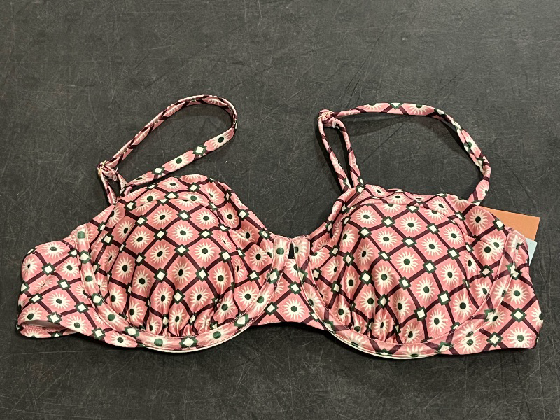 Photo 1 of 36B Women's Geo Print Balconette Underwire Bikini Top - Shade & Shore™ Multi 36B