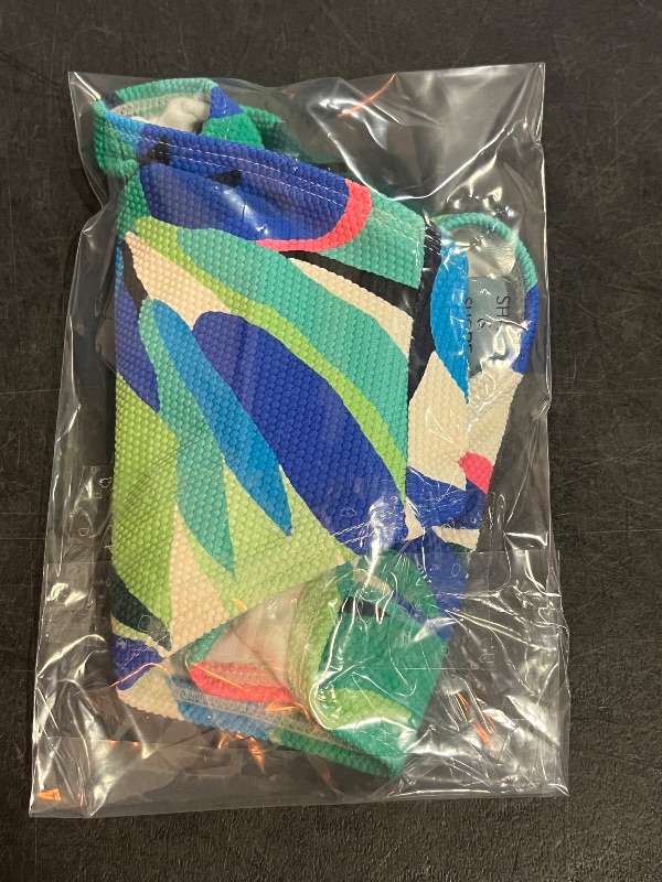 Photo 1 of (M) Women's Tropical Pique Mid-Rise Medium Coverage Bikini Bottom - Shade & Shore™ Multi M
