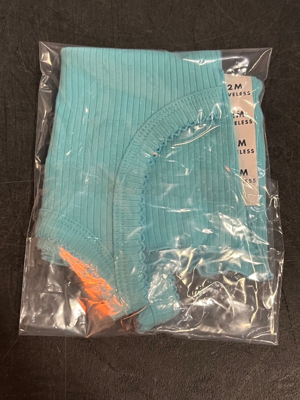 Photo 1 of 12M Toddler Girls' Pineapple Ribbed T-Shirt - Cat & Jack™ Turquoise Green 12M
