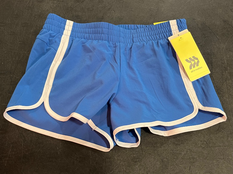 Photo 1 of (S) Girls' Woven Piped Shorts - All in Motion™ Royal Blue S

