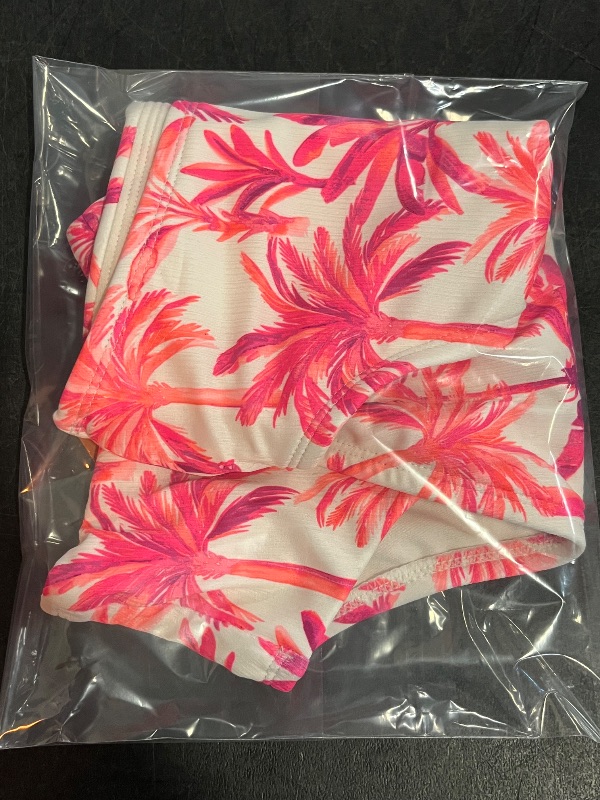 Photo 1 of (M) Women's Textured Palm Print High Waist High Leg Cheeky Bikini Bottom - Shade & Shore™ Multi M
