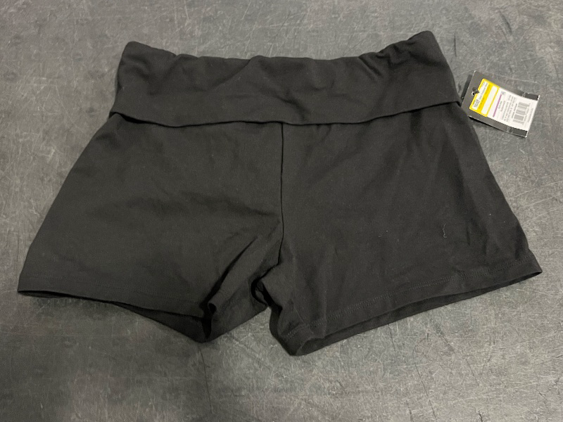 View 2 of (XXL) Girls' Foldover Bike Shorts - Art Class™ Black XXL
